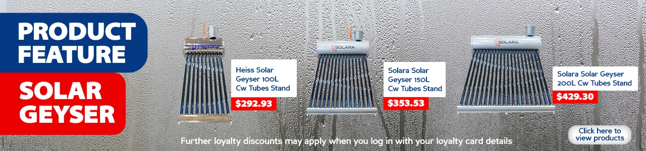 Product Feature: Solar Geyser:Solara Solar Geyser 150L Cw Stand, Solar Geyser:Solara Solar Geyser 200L Cw Stand