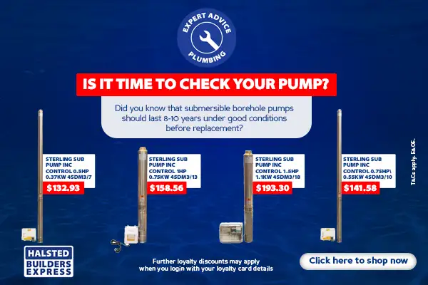 IS IT TIME TO CHECK YOUR PUMP?Did you know that submersible borehole pumps should last 8-10 years under good conditions before replacement