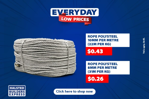 Everyday Low Prices Rope Polysteel per meter
