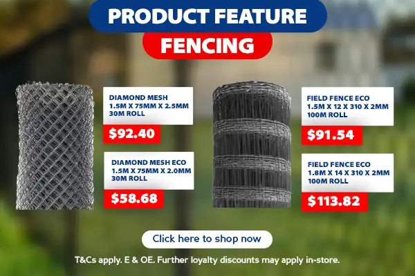 PRODUCT FEATURE Fencing. Diamond Fence and field fence