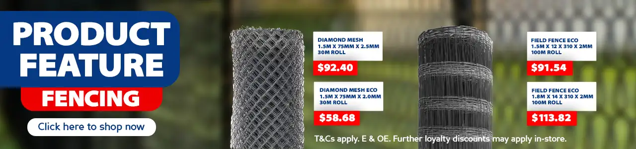 PRODUCT FEATURE Fencing. Diamond Fence and field fence