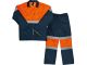 Javlin Worksuit 4641 Hi-Vis Orange/Navy Size 38 Poly Cotton