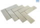 Tile Mosaic White H/Bone Porcelain Matt/Gloss 287X213 CR130