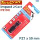 Tork Craft Impact Bit Power Pozi.1 X 50mm Pz1 2Pc