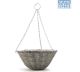 Good Roots Rattan Effect Light Grey Hanging Basket 35cm