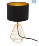 Eglo Carlton 2 Table Lamp Black/Gold E14 95788