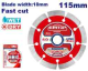 EMTOP Diamond Cutting Disc 115mm Segment Wet/Dry EDDC011152