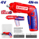 EMTOP Cordless Screwdriver 4V 4Nm ECSR0408