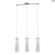 Eglo Pinto Pendant CP/White 3-Light 89833