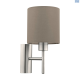 Eglo Pasteri Wall Light S.Nickel Taupe 94925