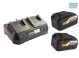 Ryobi ONE+ Kit Batt And Charger 18V Li XB4000 X2 XPP4200
