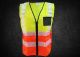 Dromex Reflective Vest 2 Tone Zip ID Orange/Lime X Large SA2