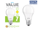 LEDlite Value LED A60 7w E27 WW 700lm 2700K