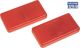 MotoQuip Red Oblong Self Adhesive Reflector (Pair)