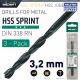 Alpen HSS Sprint Drill Bit 3.2mm 3pc
