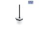 Bijiou Clermont Toilet Brush and Holder Black 211174