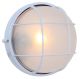 Eurolux Bulkhead Round Large c/w Grid White B41W