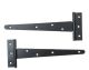 Safe Top Tee Hinge 200mm Black Japan 1 Pair