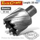 Tork Craft Hole Cutter Bit HSS Broach/Slugger 22 x 30mm