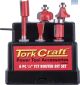 Tork Craft Router Bit Set 6pc Plastic Box 1/4 Shank