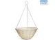 Good Roots Ratan Effect Cream Hanging Basket 35cm