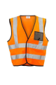 Dromex Reflective Vest ID Pouch Orange Large