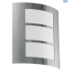 Eglo City Exterior Wall Light Stainless Steel 3Panel Sq E27