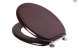 Promo - Solo Toilet Seat MDF Mahogany Veneer CP Hinge 203623