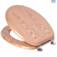 Promo - Solo Toilet Seat MDF Oak Veneer CP Hinge 203624