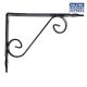 Gelmar Shelf Bracket Black Wrought 140x190mm 1225