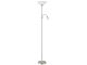 Eglo UP 2 Standard Lamp Nickel 2xE27 82842