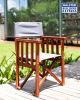 Teak Directors Chair Grey