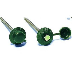 Safe Top Roofing Screws 75mm Traffic Green P100