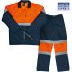 Javlin Worksuit 4641 Hi-Vis Orange/Navy Size 42 Poly Cotton