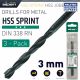 Alpen HSS Sprint Drill Bit 3.0mm 3pc