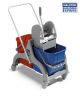 Arrow Trolley Double Plastic Bucket and Wringer 50L MBW002