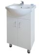 Vanity Basin And Cabinet White 460mm 2Dr SSCBB2D460
