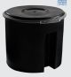 Jojo Toilet Drum w/Lid and Seat Complete Black