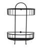 Elegance Shower Basket Double Straight Black KLP6024B