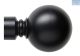 Decor Depot Exp Steel Rod 22-25mm cw Finial Ball Blk1.5-2.8M