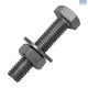 Bolt and Nut M10x120mm c/w Washers Each