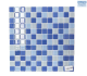 Tile Mosaic CB Blue Shades 8mm 300X300 Per Sheet B4804