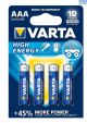 Varta Batteries Long Life Rechargeable AAA Blister 4 pack