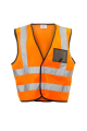 Dromex Reflective Vest ID Pouch Orange Medium