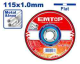 EMTOP Cutting Disc 115mm x 1.0mm EACD101151
