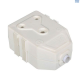 Eurolux Janus Coupler Dbl PVC White 16A EM10
