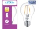 LEDlite Dim LED Filament A60 6W E27 WW 720lm 2700K