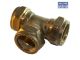 Copper Compression Tee Equal C-C 15mm D12XS15