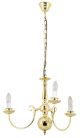 Eurolux Flemish Chandelier 3 Light P/Brass E27 CH4PB