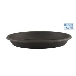 Good Roots Round Saucer 16cm Anthracite (Fits 20cm Pot)